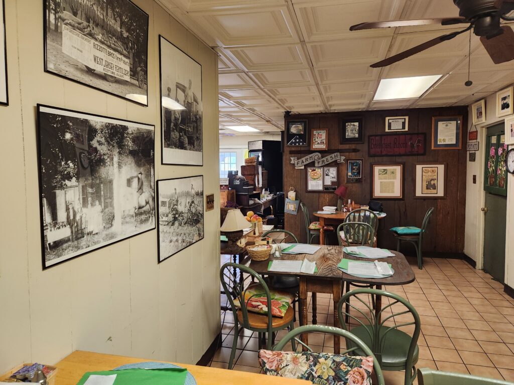 Pie cafe inside the restored red barn